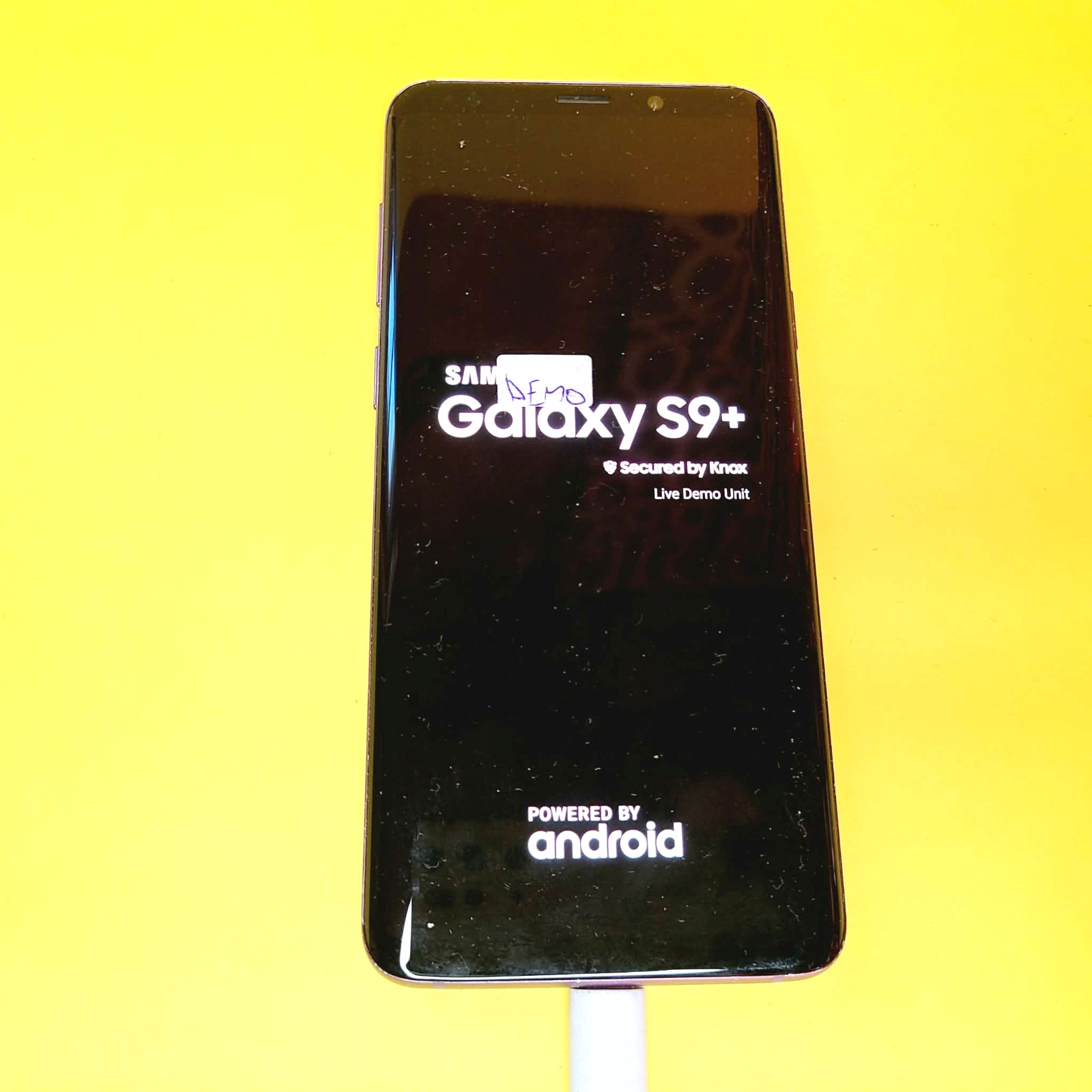 *DEMO UNIT STAYS ON SAMSUNG LOGO* GALAXY S9+ SM-G965XU LTE PHONE GOOD LCD SCREEN