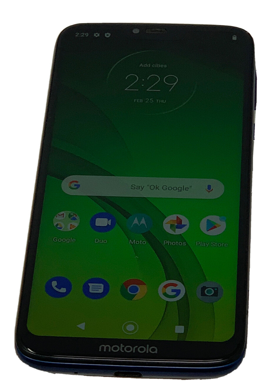 Motorola Moto G7 Power(XT1955-5)32GB Blue Consumer Cellular Android Smartphone C