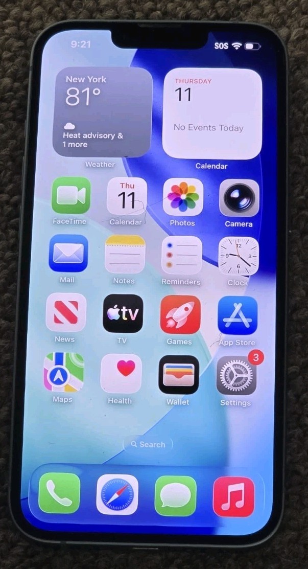Apple iPhone 14 128 GB Blue Unlocked MPVH3LL/A *READ DETAILS* Great Phone