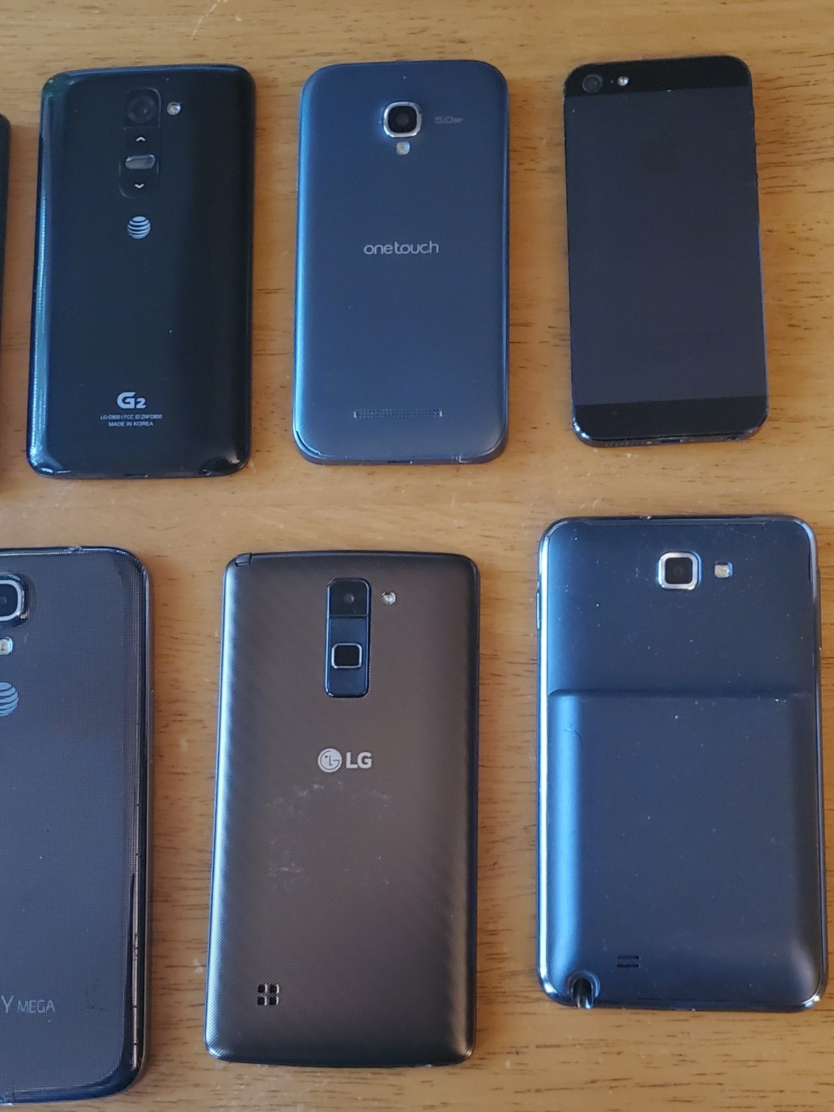 SALE! Lot 9 Samsung Galaxy & iPhones & LG *NO CRACKS Front or Back!! READ
