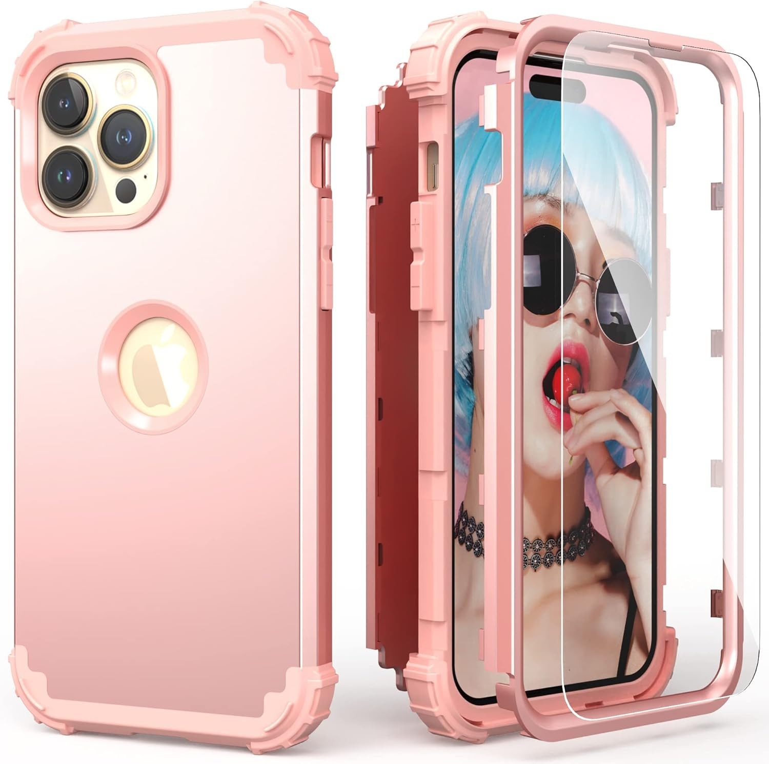 for iPhone 14 Pro Max Case Heavy Duty Hybrid Shockproof Bumper Durable Phone Cov