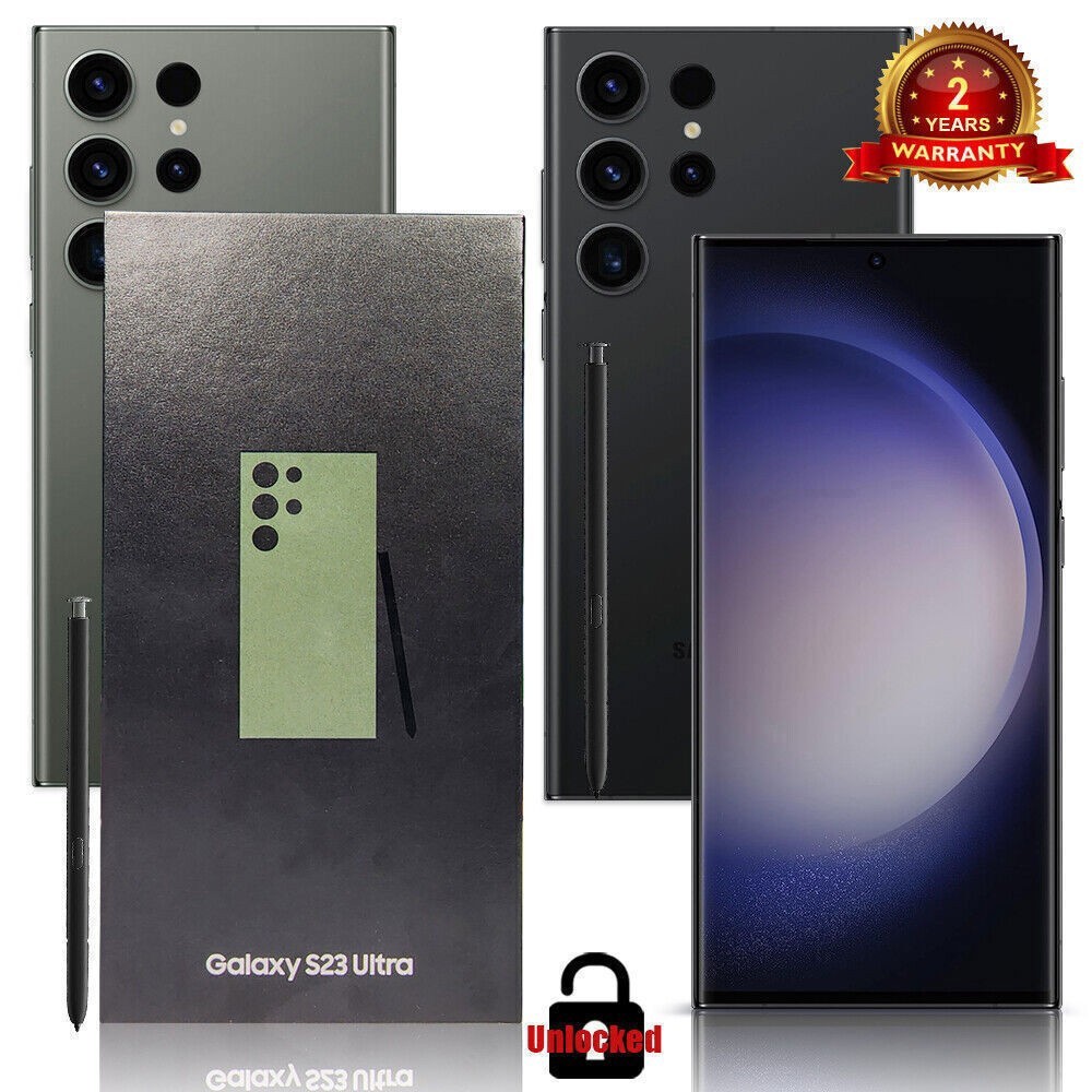 New Samsung Galaxy S23 Ultra 5G SM-S918U 256GB/ 512GB Factory Unlocked GSM+CDMA