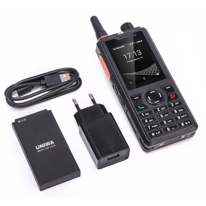 4G LTE Android 8.1 Rugged Cell Phone Waterproof ZELLO Keyboard Mobile UNIWA F41