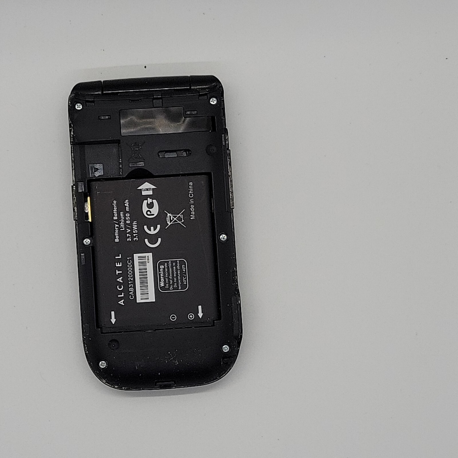 Alcatel One Touch 768T – 128MB – Black (T-Mobile) Flip Phone Parts Not Working