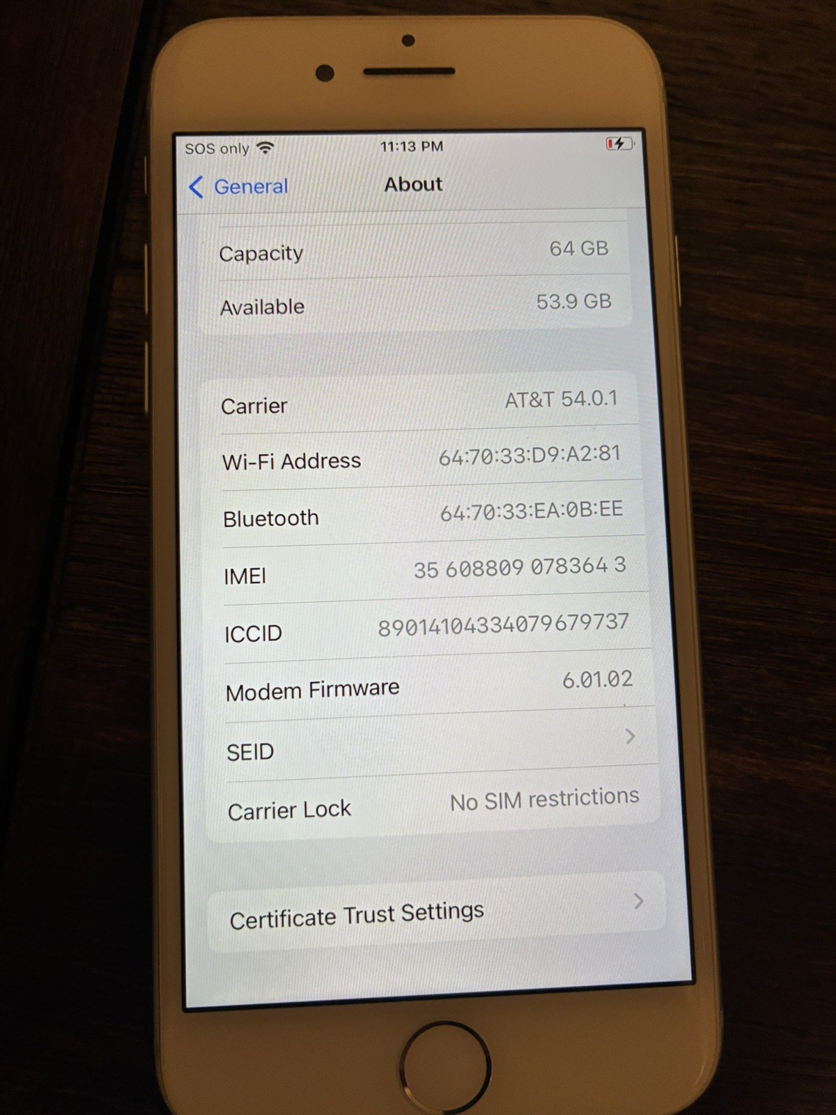 Apple iPhone 8 Rose Gold Used (Unlocked) 64GB