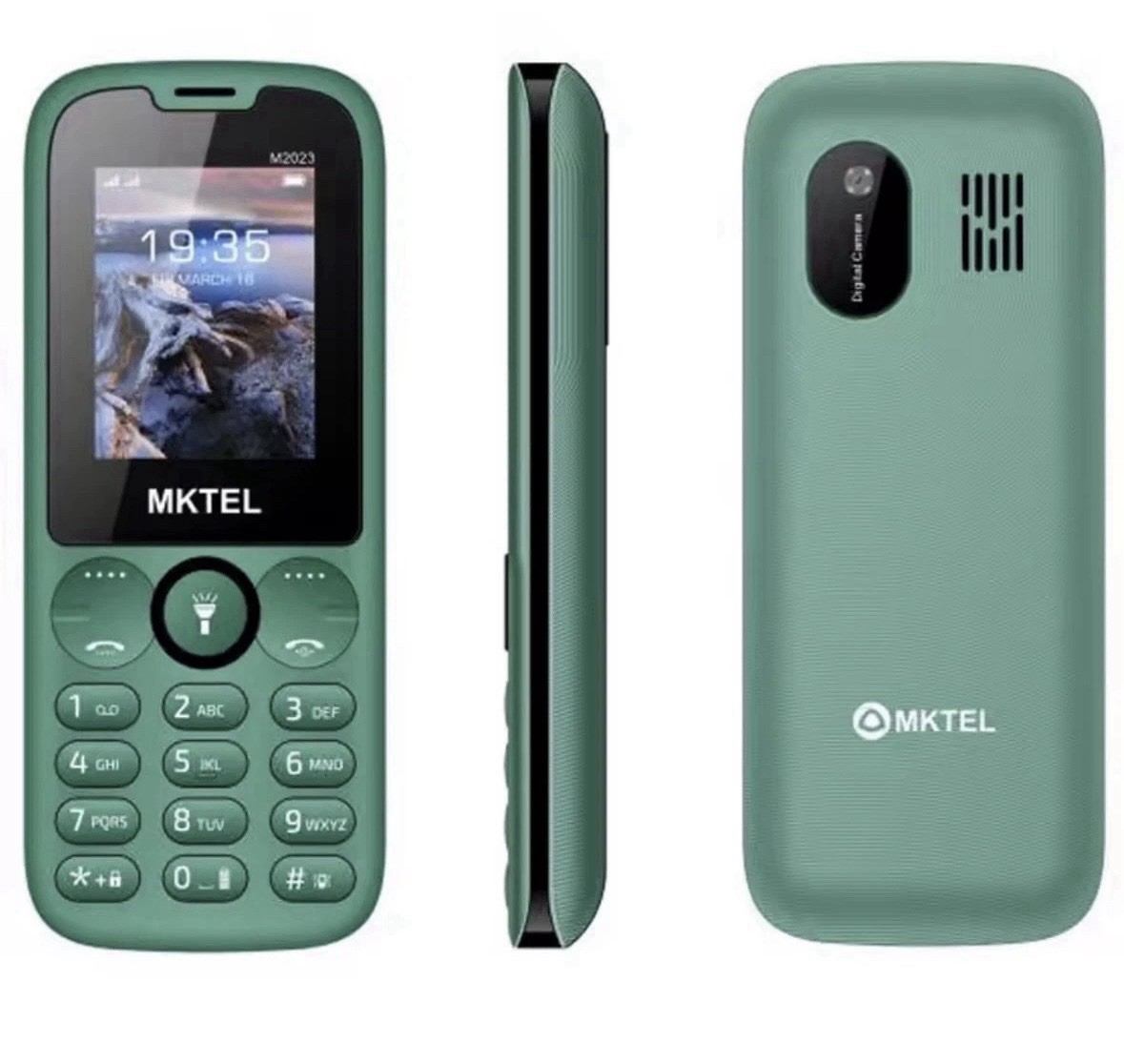 MKTEL M2023 Dual SIM Bar Phone 1.77″ Display FM Radio MP3/MP4 Dual Torch
