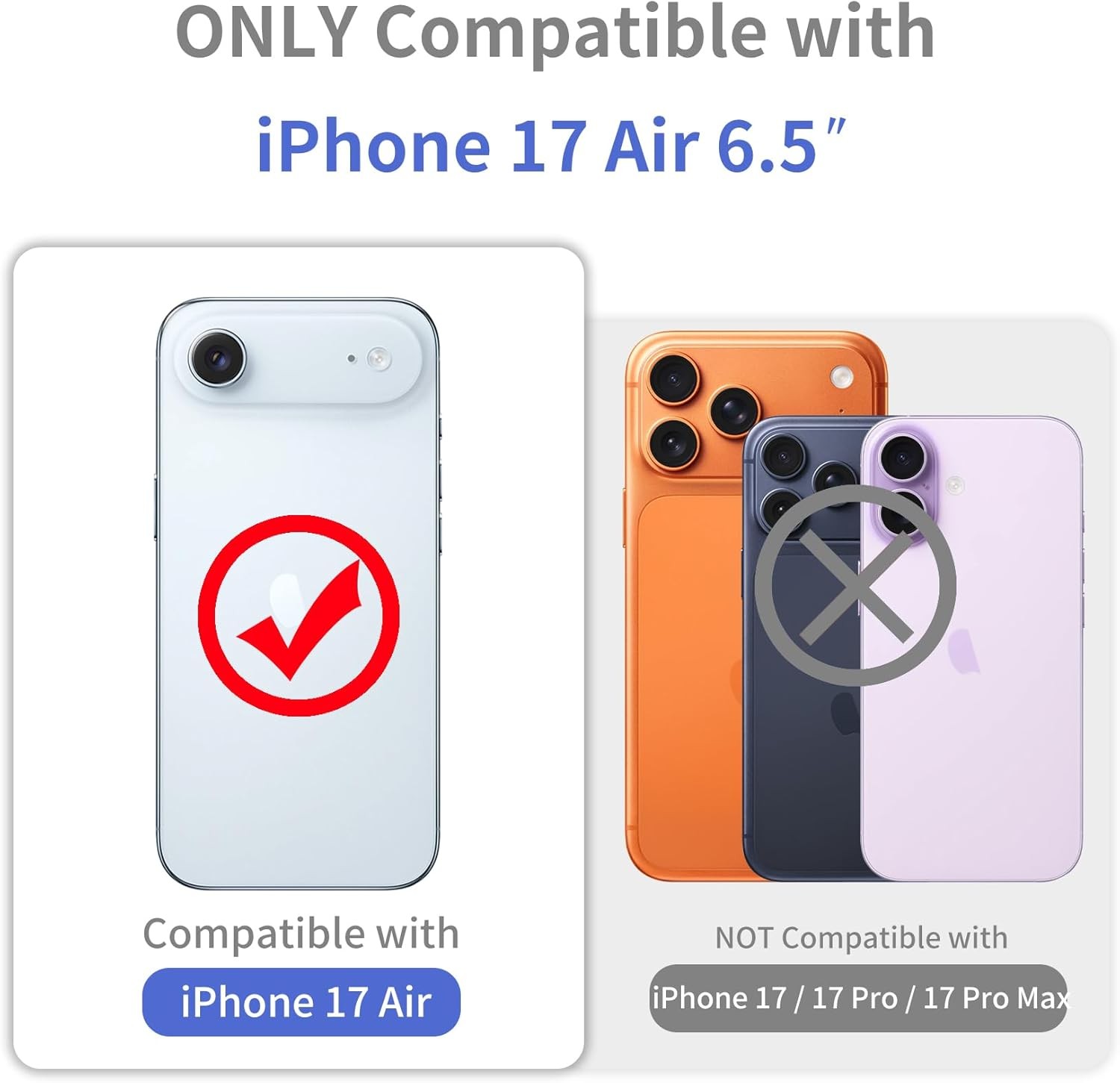 Clear Soft Transparent TPU Bumper Cover Case for iPhone Air