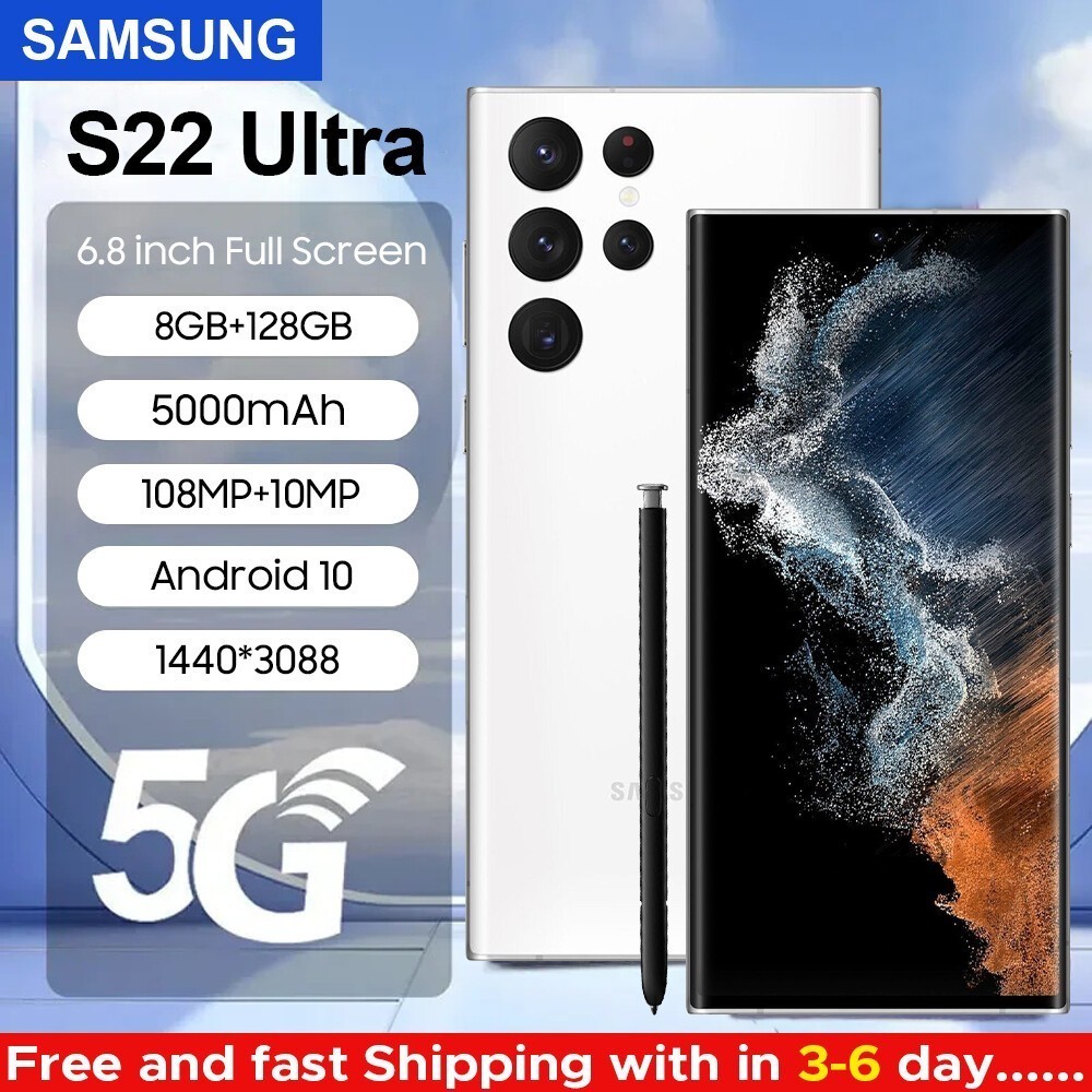 NEW SAMSUNG GALAXY S22 ULTRA 5G Unlocked 128GB 256GB 512GB 2 YEAR WARRANTY
