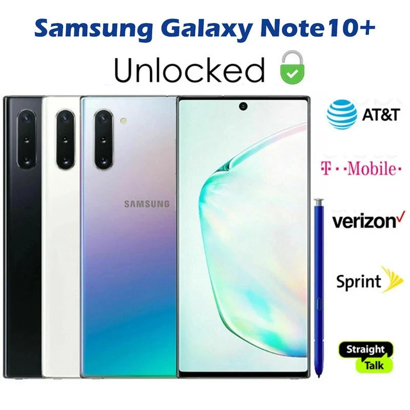 ✔Brand New SAMSUNG Galaxy Note 10+ Plus Factory Unlocked SM-N975U1 256GB+12GB US