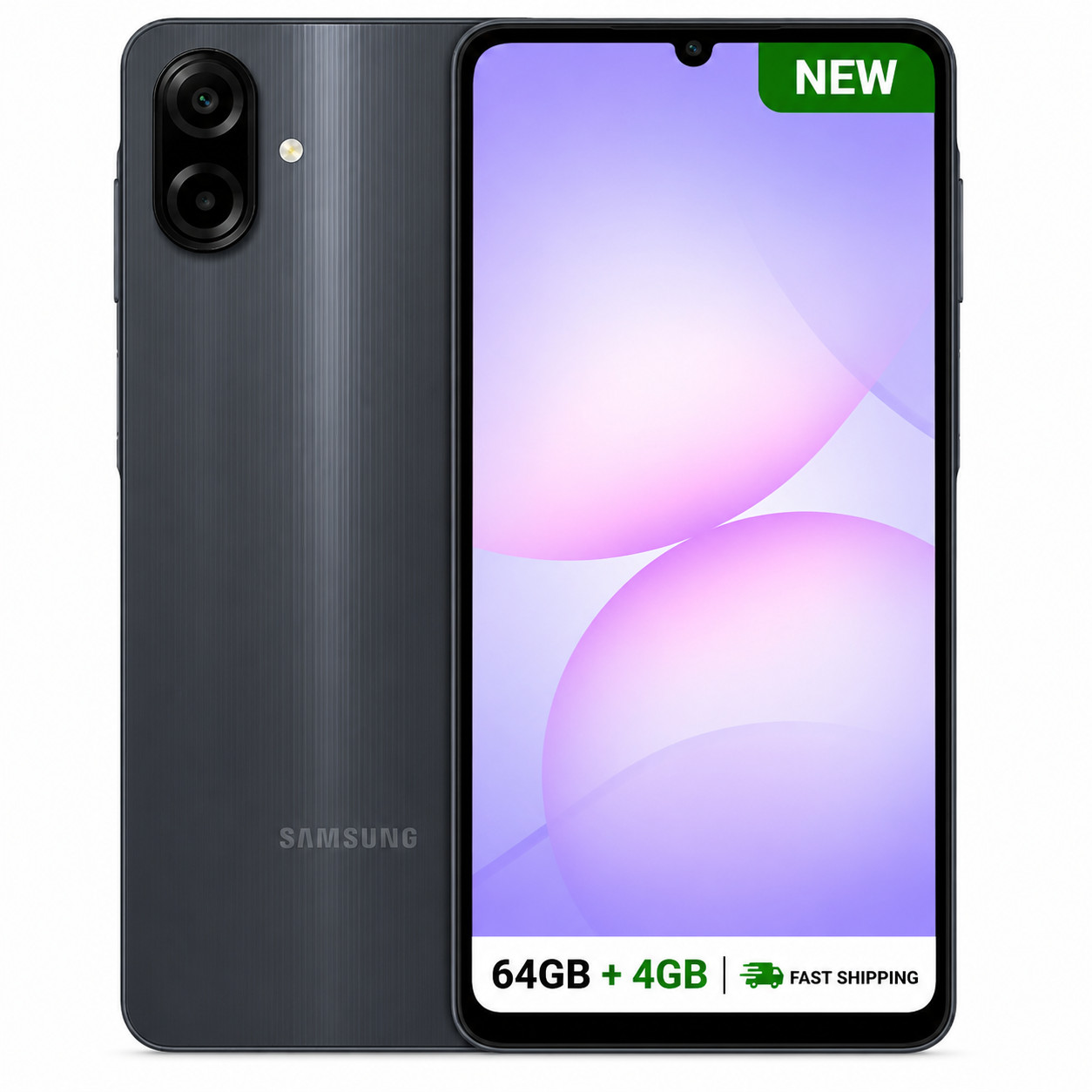 Samsung Galaxy A07 64GB 4GB RAM GSM Dual Sim Unlocked Phone 6.7″ Black-Brand New