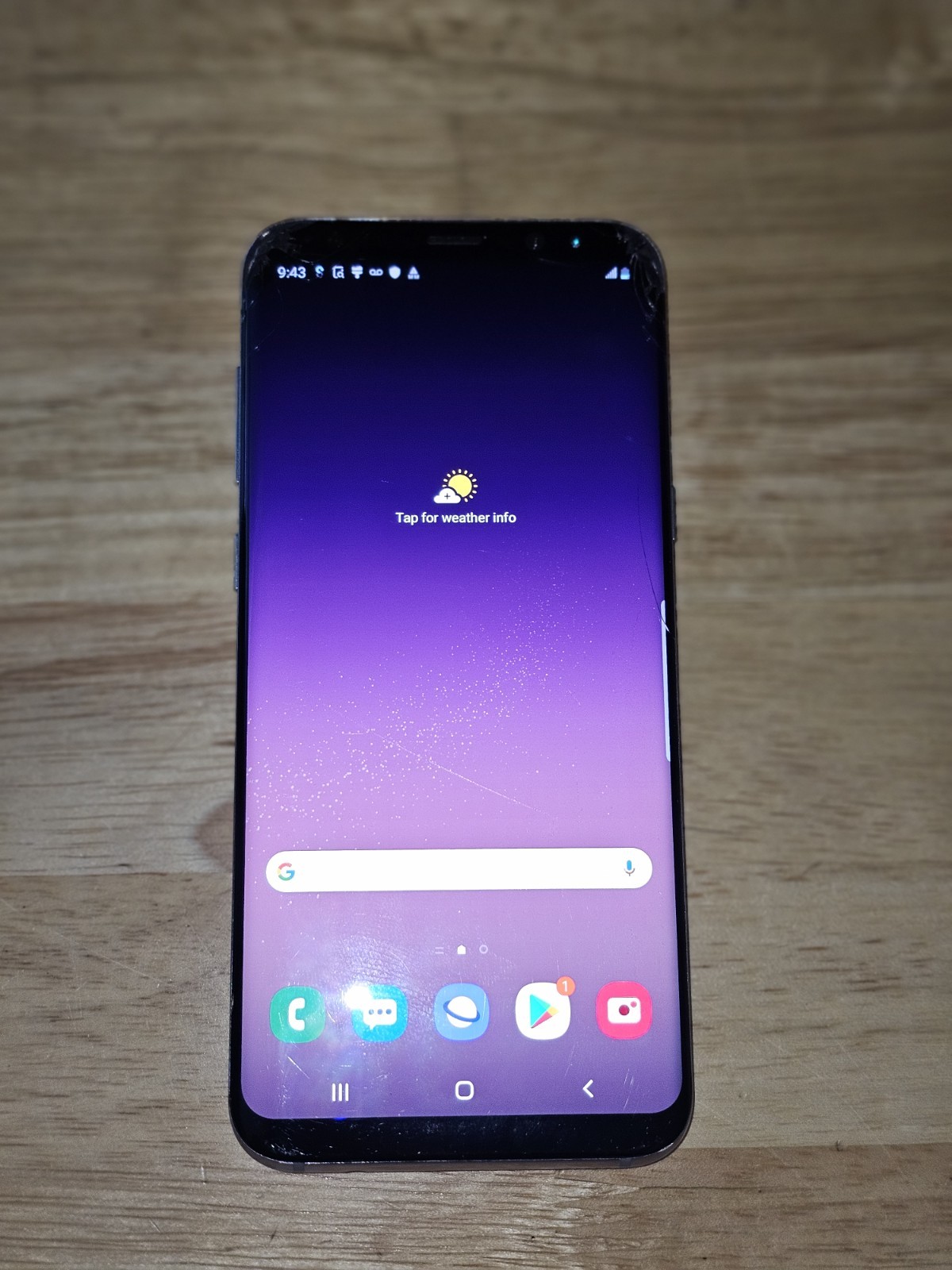 Used Samsung Galaxy S8+ 64GB With 2 Cracks Tmobile Carrier