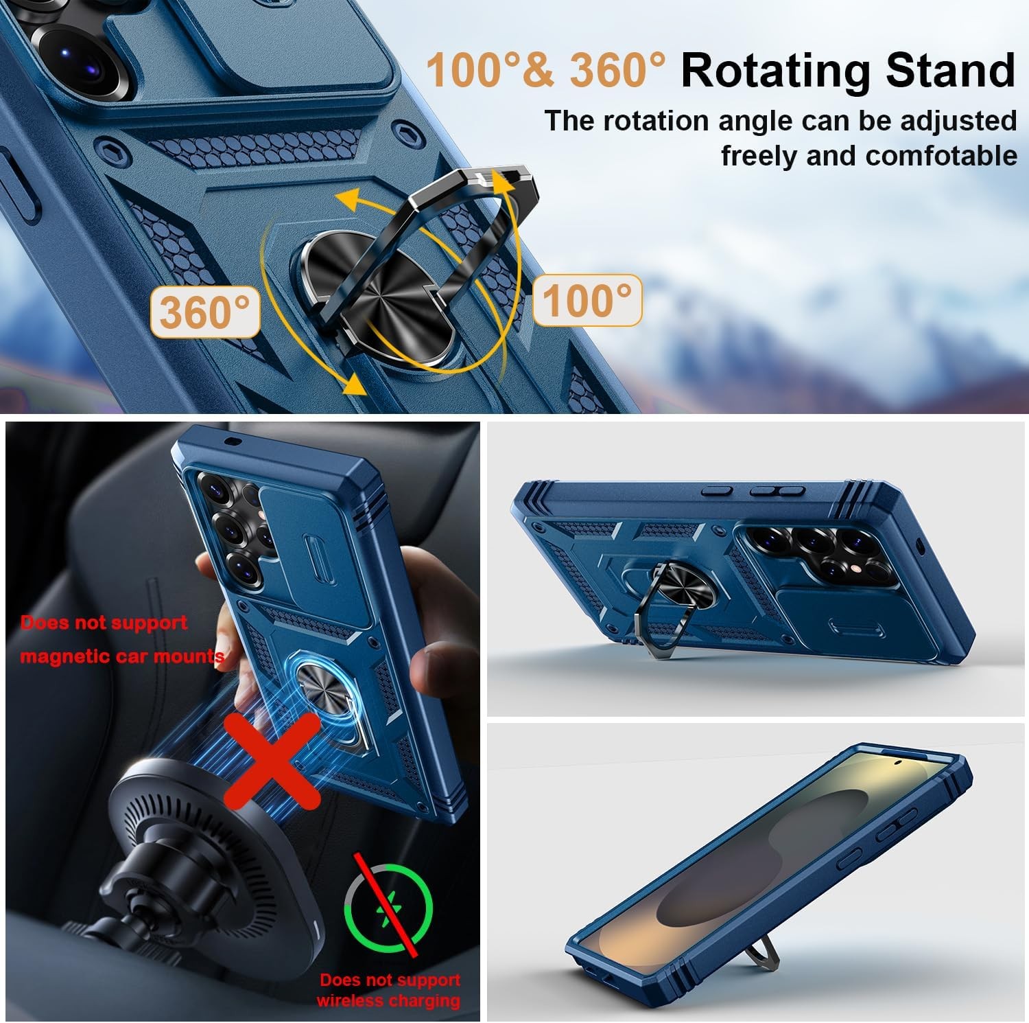 Rugged Case for Samsung Galaxy S26 Ultra 6.9″ – Blue Color Option Available