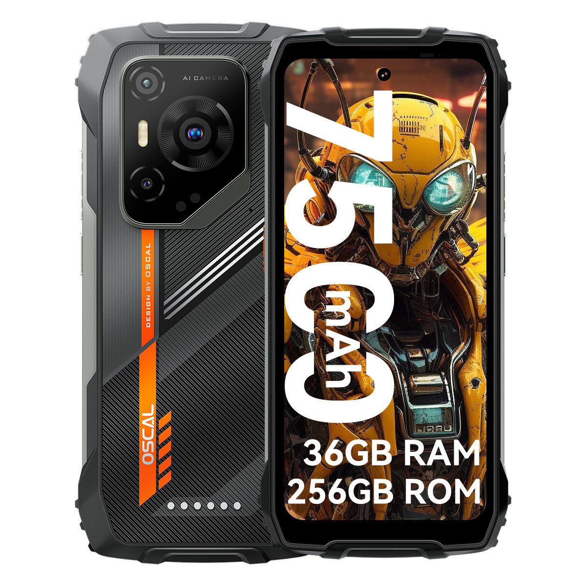 Blackview OSCAL PILOT 3 5G Rugged Smartphone 36GB+256GB Android 15 Night Vision