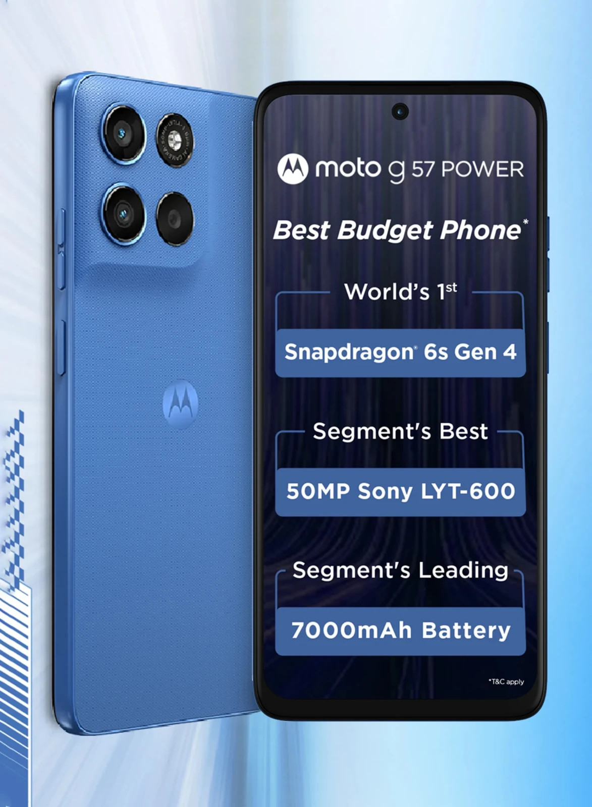 MOTOROLA g57 power 5G (Regatta, 128 GB 8GB ) 6s Gen 4 Processor Global Version