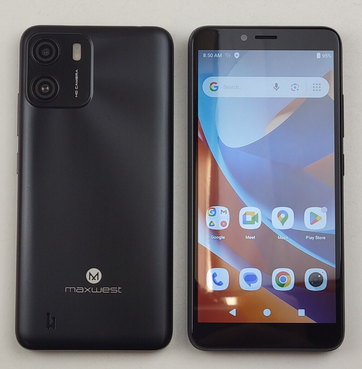 (USED) Maxwest Nitro G55 – 16GB – Black – (GSM Unlocked) Dual SIM Smartphone