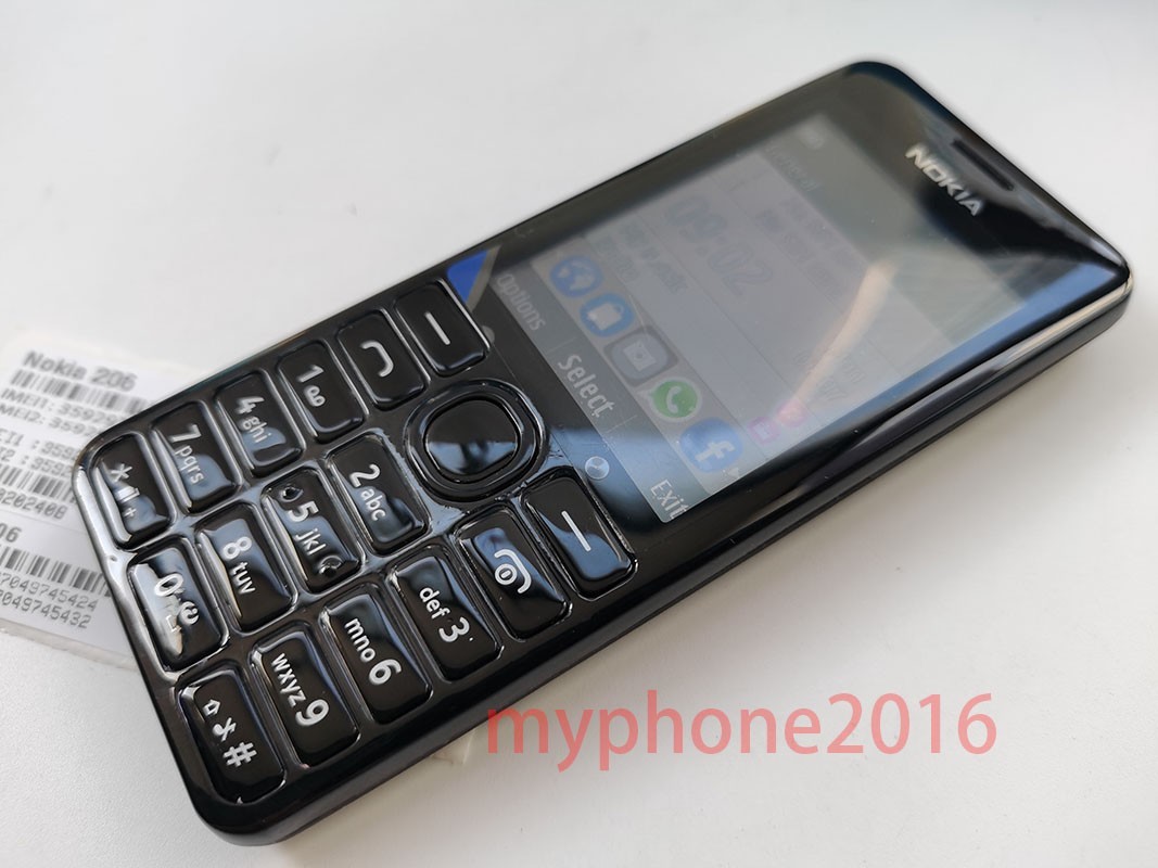 Nokia 206 Original Unlocked Dual Sim 2G GSM 1.3MP Keyboard Bluetooth Phones