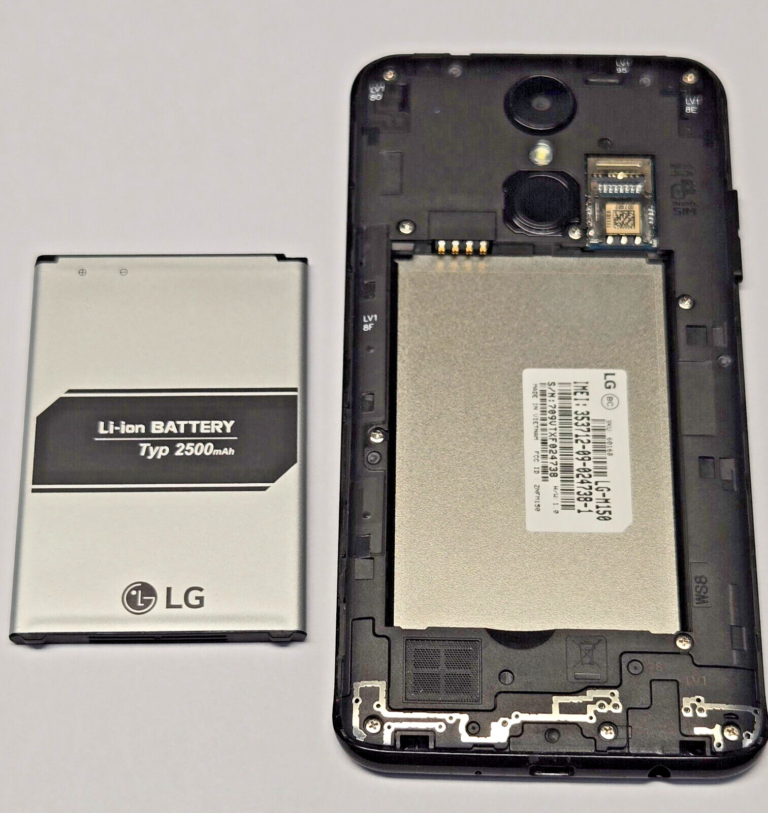 LG Phoenix 3 Smartphone AT&T Android, with box and manual. Working.