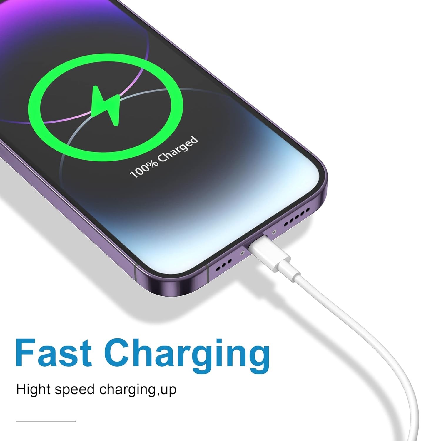 2 Pack 60W USB-C Fast Charger Adapter for iPhone 17/16 6ft