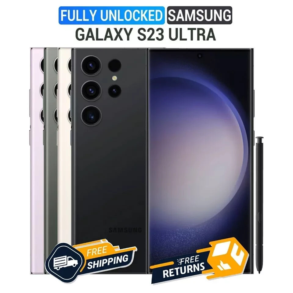 NEW SEALED Samsung Galaxy S23 Ultra 5G SM-S918U1 256GB/512GB Factory Unlocked