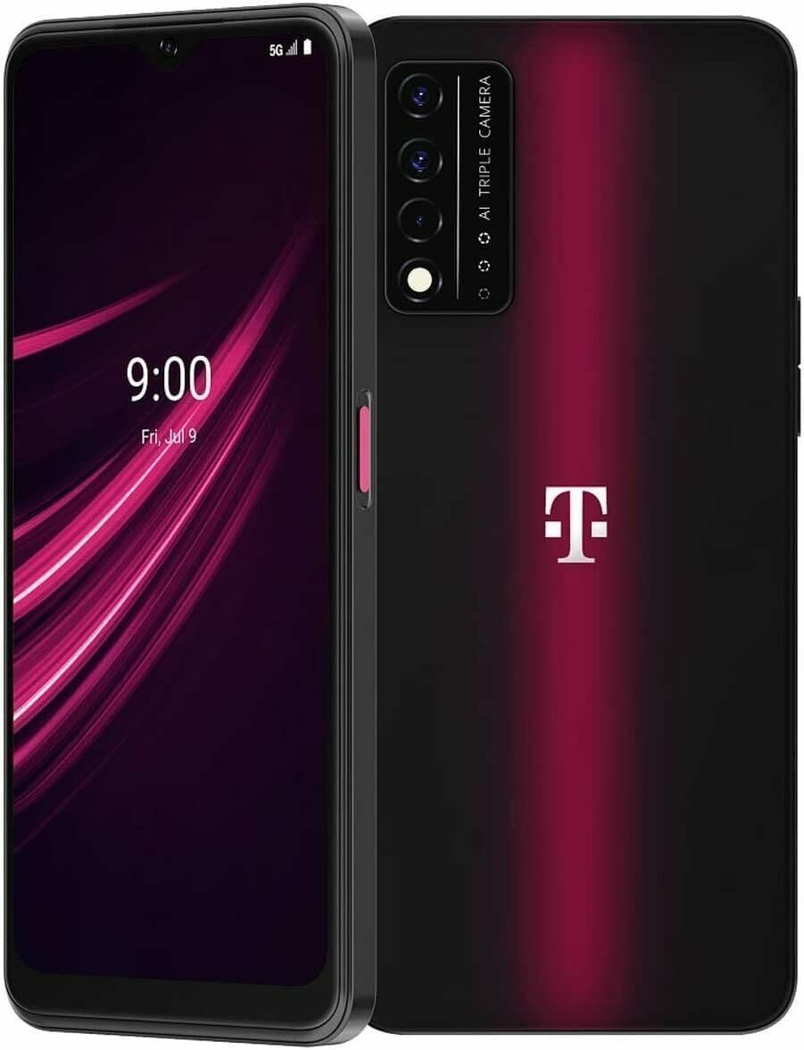 (NEW) T-Mobile REVVL V+ 5G – 64 GB – Nebula Black (Metro)