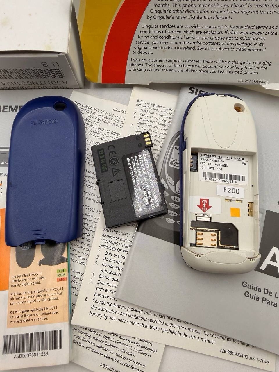 Vintage Siemens A56 (Cingular Wireless) – Complete in Box – Rare Collectible!