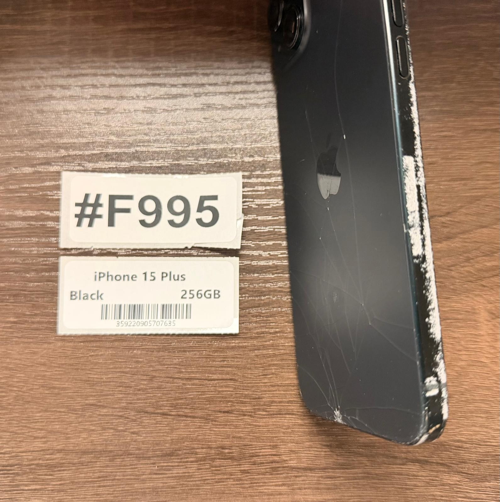 Apple IPhone 15 Plus Black 256GB -Unlocked- Read Seller Notes