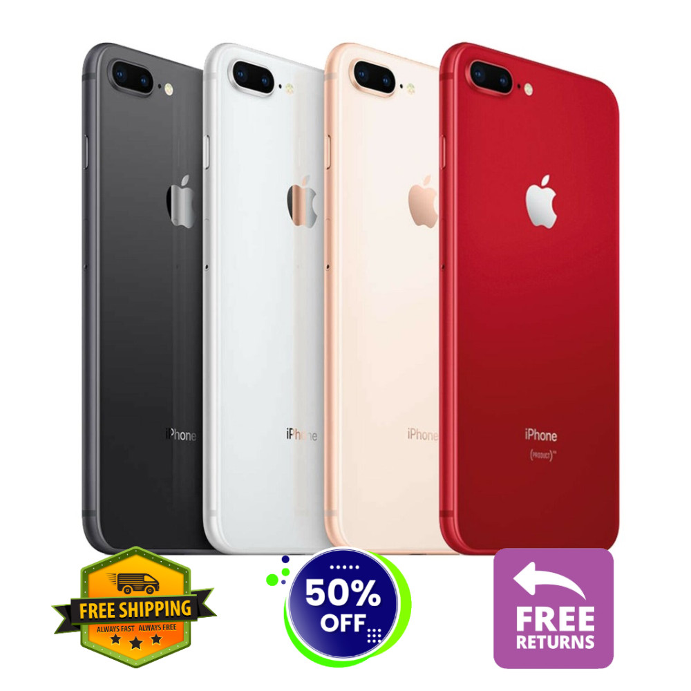 Apple iPhone 8 Plus 64GB Gray, Gold, Silver – Unlocked, Verizon, AT&T, T-Mobile