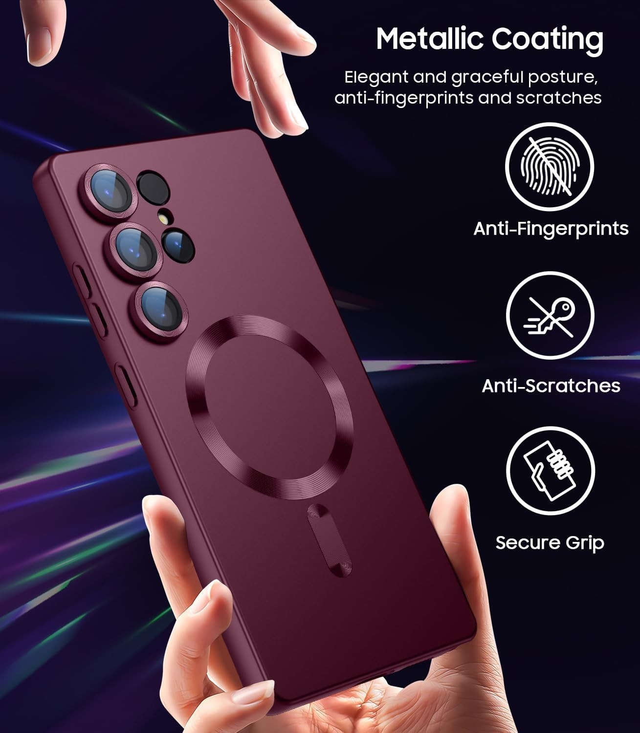 For Samsung Galaxy S25 Ultra 5G Case with Heavy Duty Shockproof Protective Cover