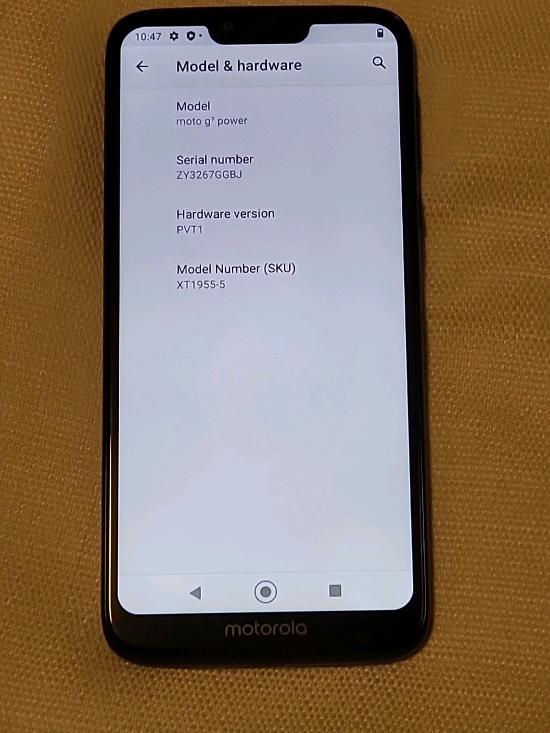 Motorola Moto G7 Power XT1955 32GB Verizon Unlocked Smartphone