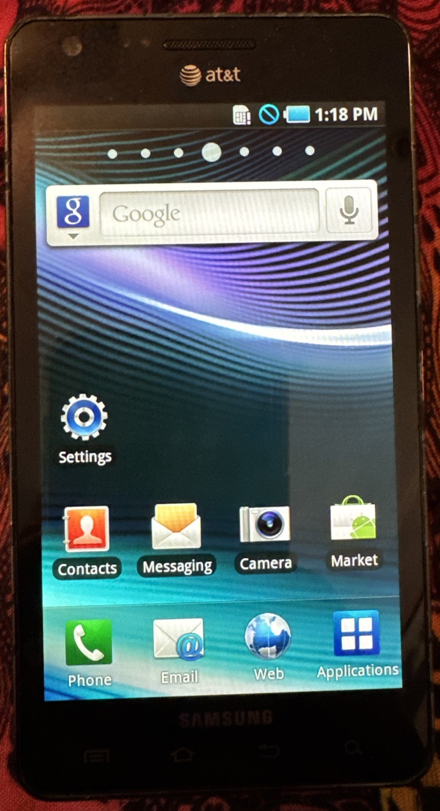 Samsung Galaxy SGH-i997 16 gb (ATT) Black Fast Ship Very Good Used Vintage