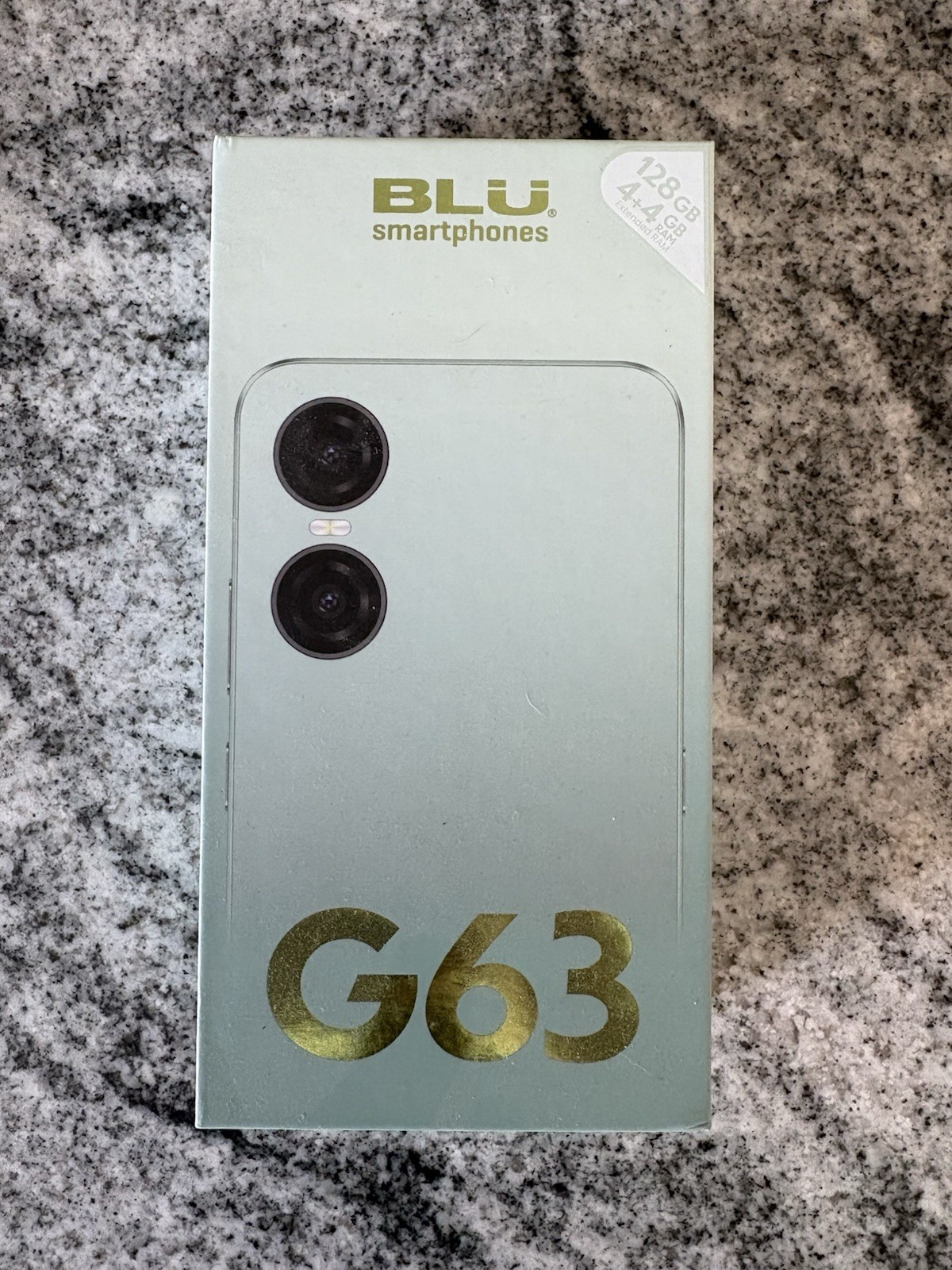 BLU G63 128GB 4GB RAM 6.8in Android 13 13MP Dual Camera FP Green