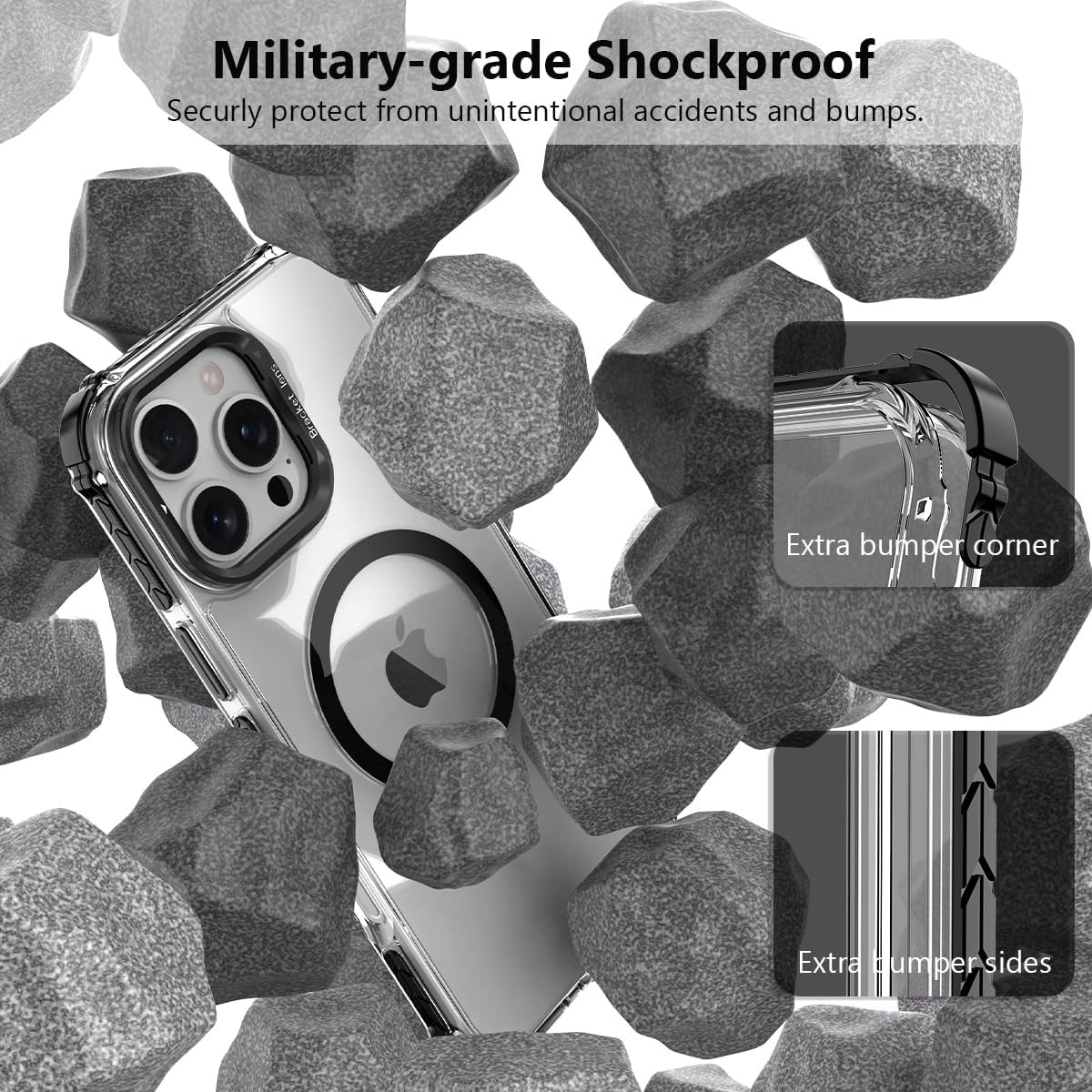 iPhone 16 Pro Max Case Military Grade Shockproof Heavy Duty Protective Kickstand