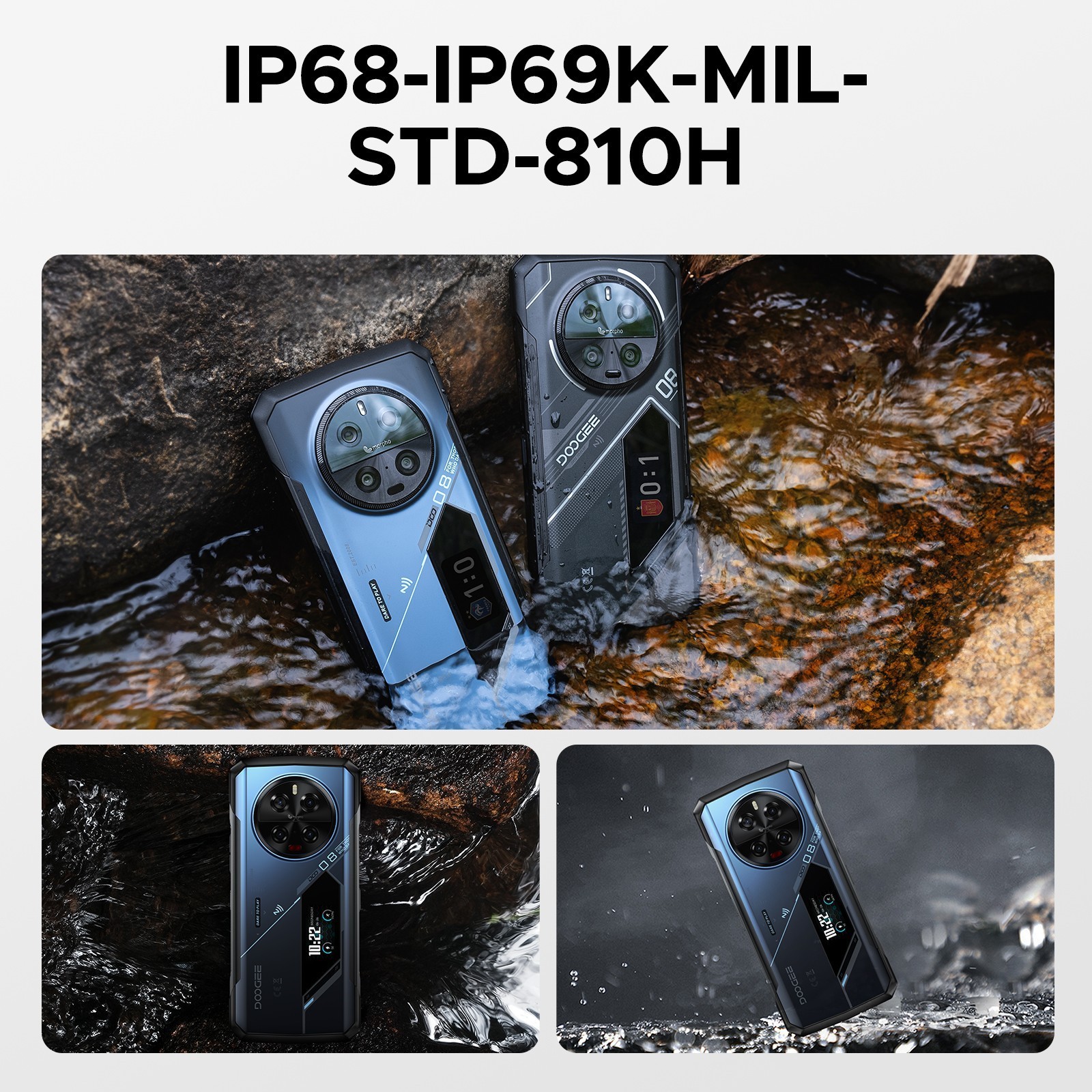 DOOGEE V40PRO 5G Rugged Phone 36GB+512GB Android 14 200MP Night Vision Phone NFC