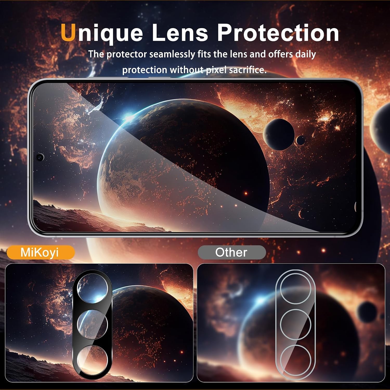 [2+2 PCS] Privacy Screen Protector & Camera Lens Protector for Samsung Galaxy S2