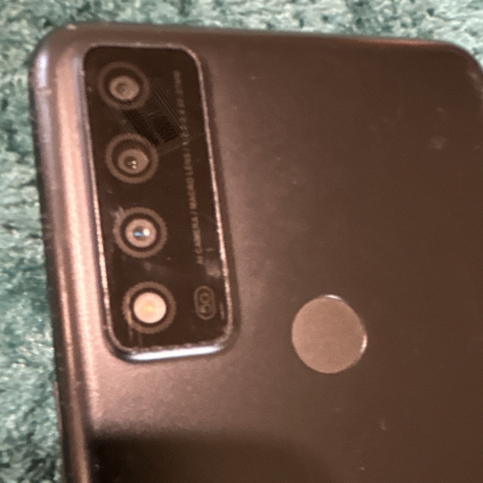 TCL Black Smartphone Triple Rear Camera Bar Style broken screen for parts only