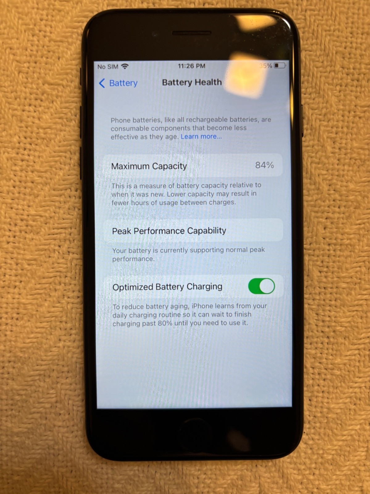 Apple iPhone 7 Tracfone 32GB Black IOS 15.8.5 Model MN8G2LL/A