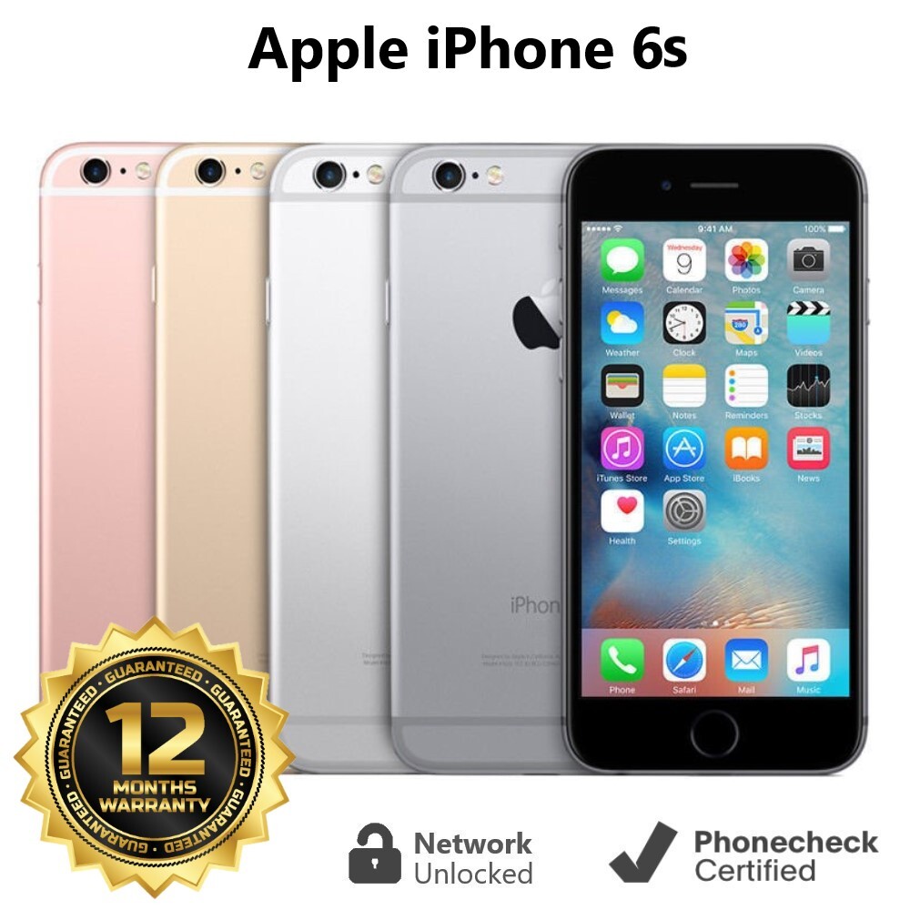 Apple iPhone 6S – 16GB | 32GB | 64GB | 128GB (Unlocked) Smartphone – Good
