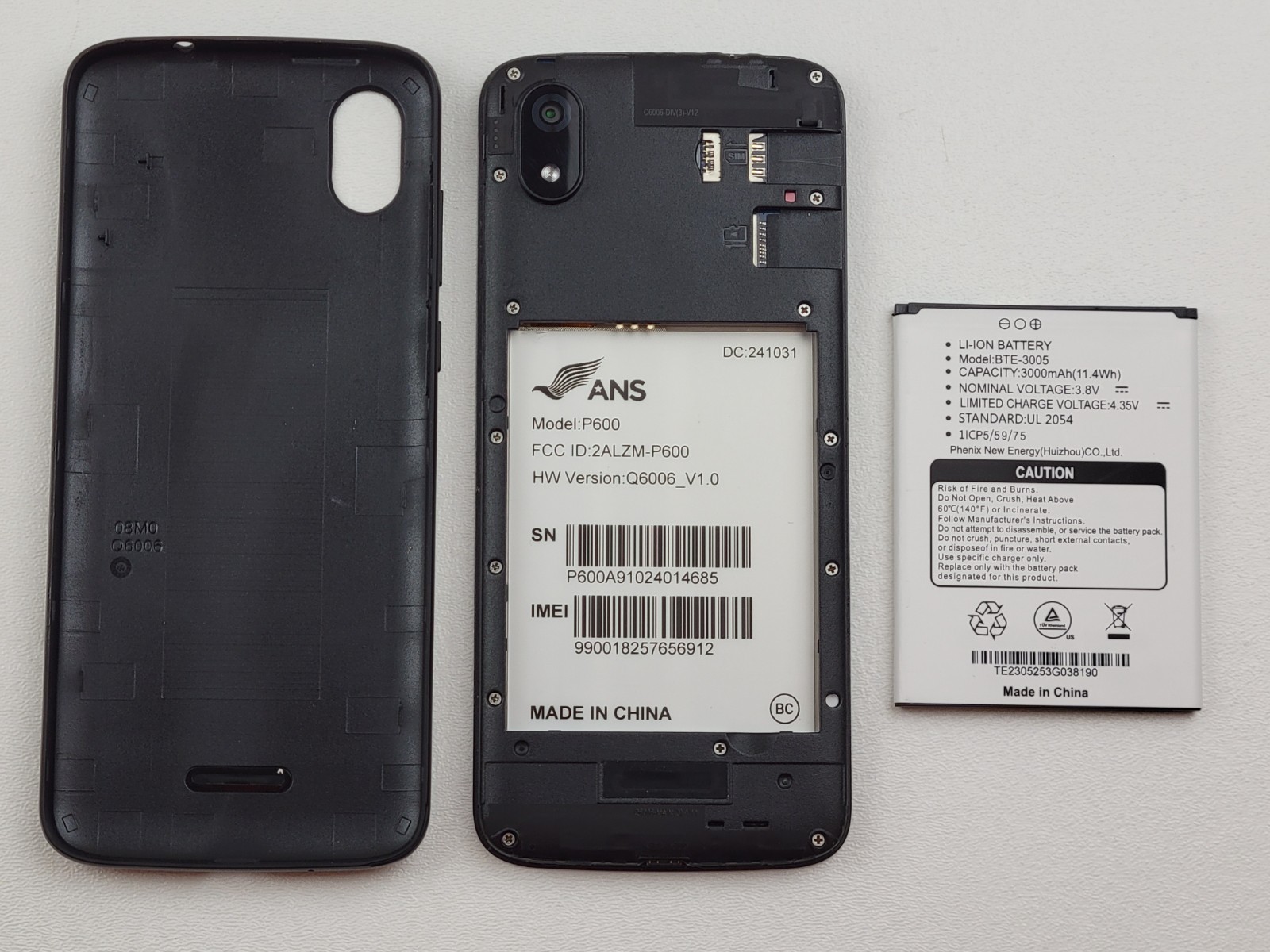 (USED) ANS Artia P600 – 32GB – Black (CARRIER UNKNOWN) Budget Android Smartphone