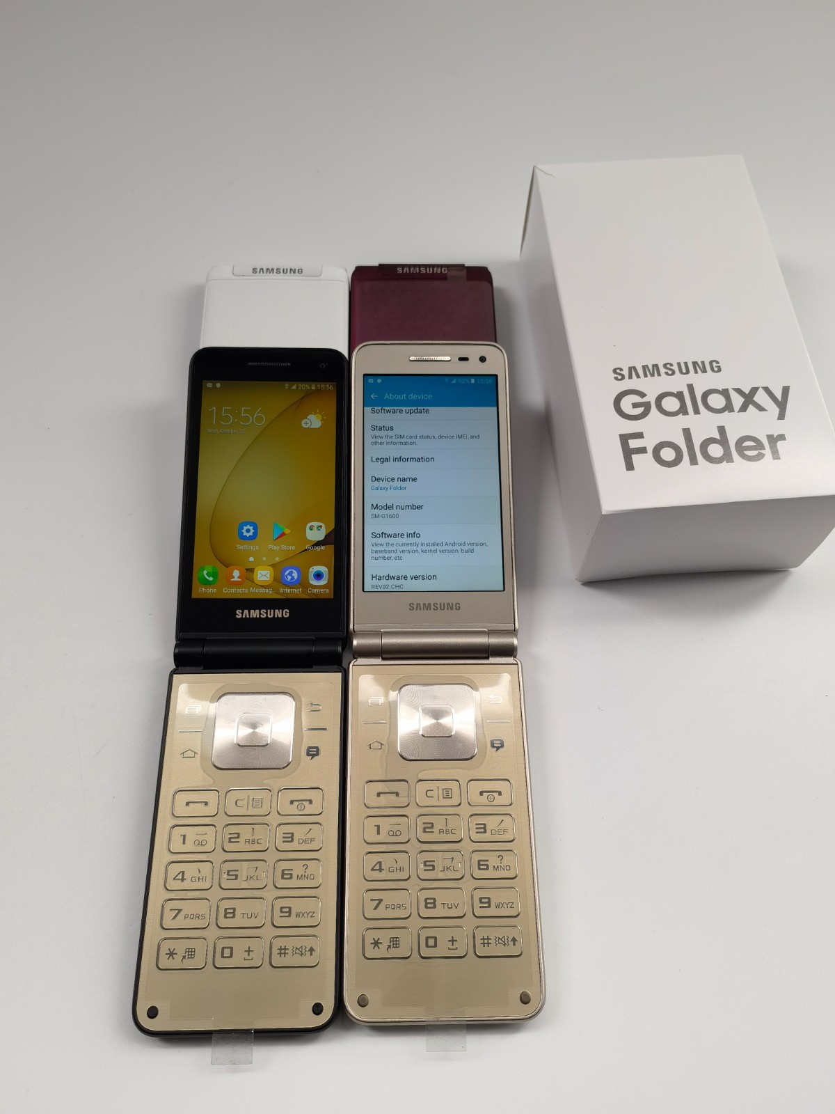 A++ Samsung Galaxy Folder SM-G1600 multiple colors Unlocked 4G flip phone