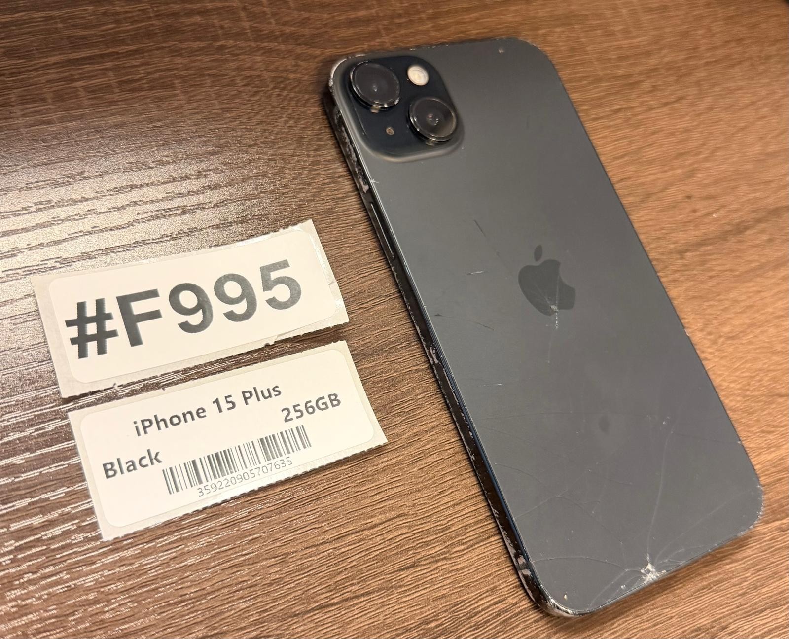 Apple IPhone 15 Plus Black 256GB -Unlocked- Read Seller Notes