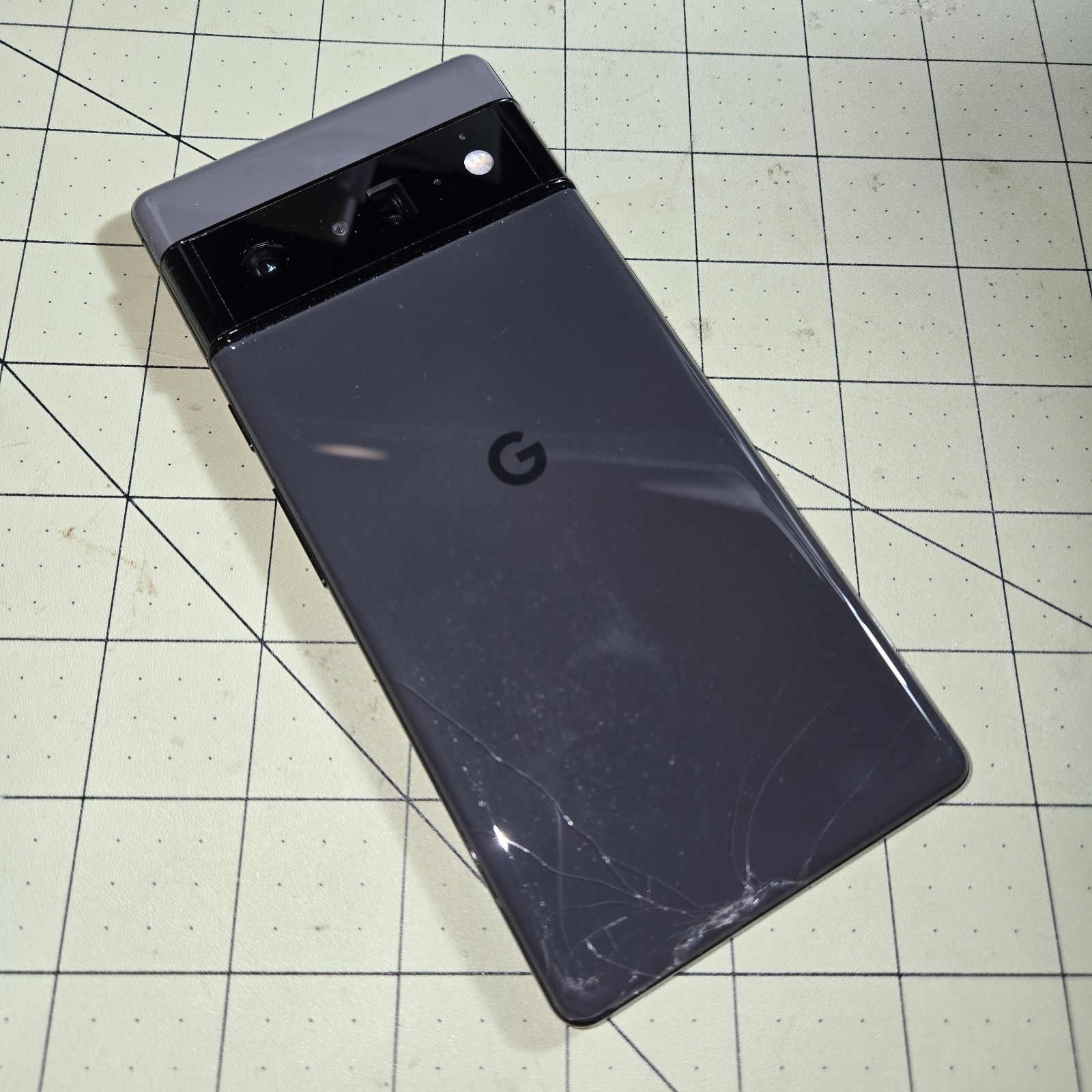 Google Pixel 6 Pro G8V0U 128GB Stormy Black Unlocked – Bad LCD No Touch Cracked