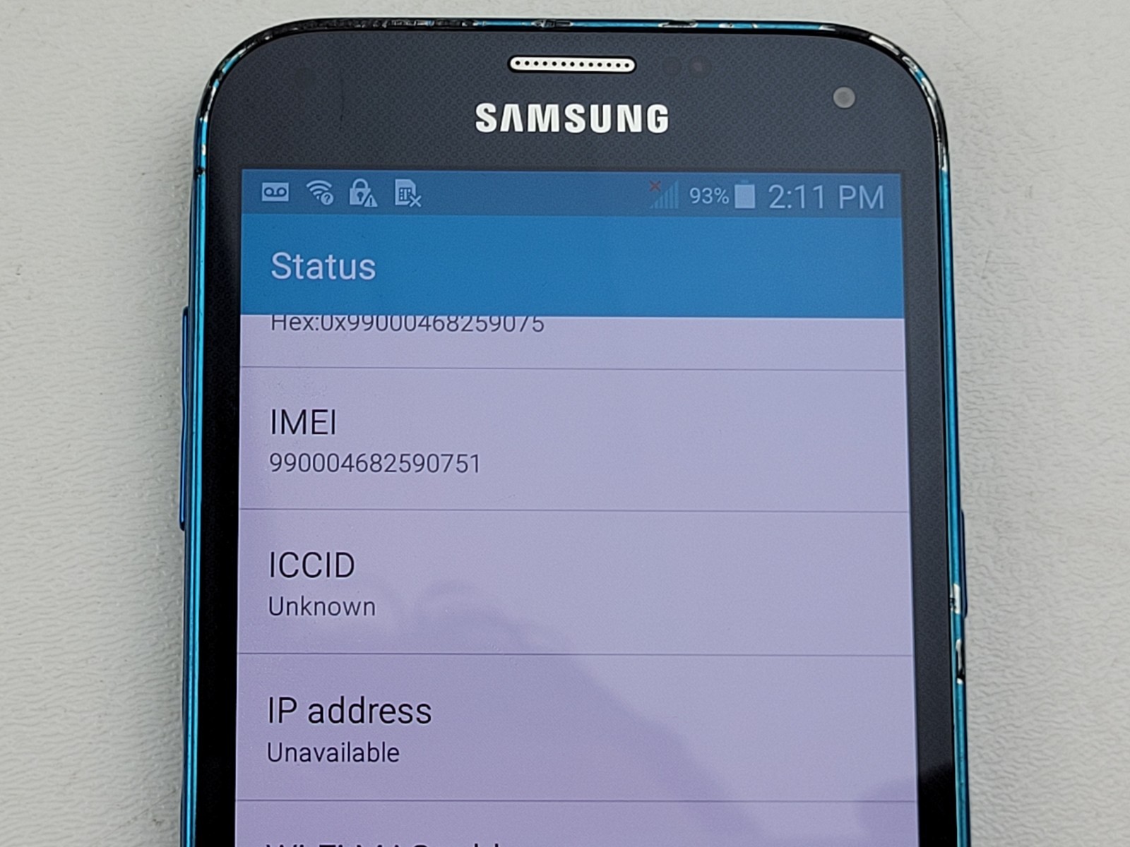 Samsung Galaxy S5 Sport (SM-G860P) 16GB – Blue (Sprint) Smartphone – H4872