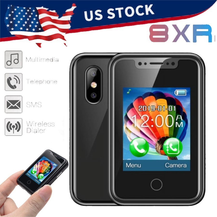 Mini Super Small Mobile phone 1.77 inch Touch Screen 2G GSM Single SIM US