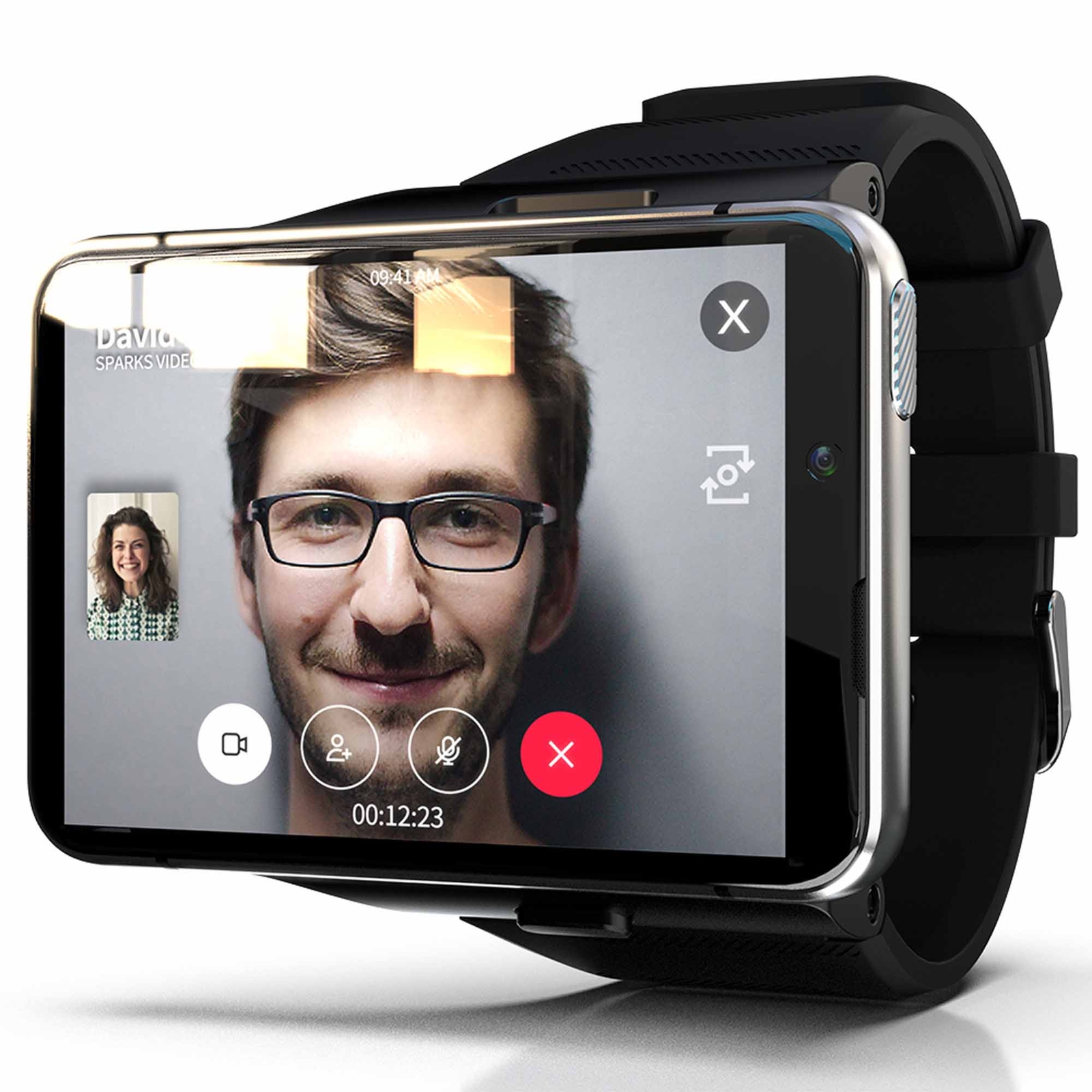 2.88″ Large Touch Screen 4G Smart Watch Android 9.0 Dual Camera WIFI GPS 4+64GB