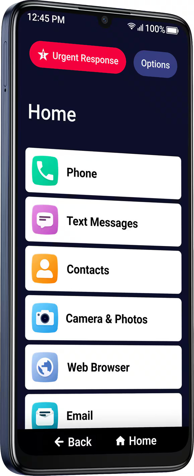 Lively® – Jitterbug Smart5 Simple Prepaid Smartphone – Black