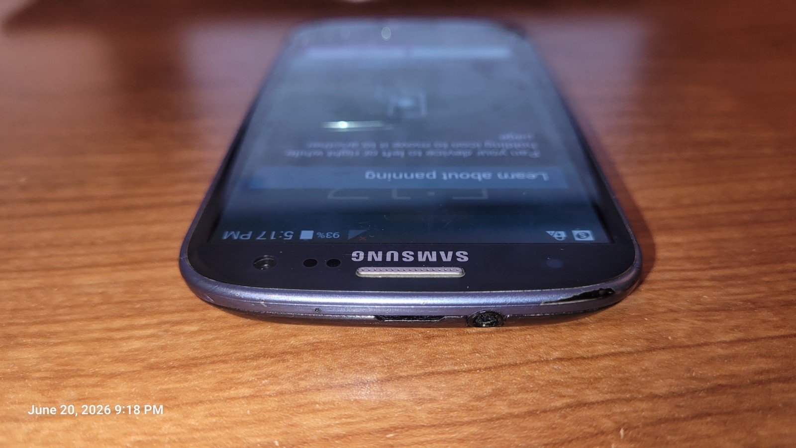 Samsung Galaxy S III (SPH-L710) Sprint, Black, 16GB, Works, Cracked Screen