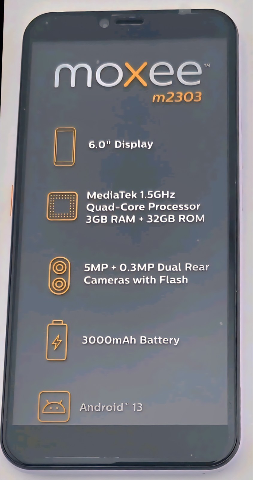 UNLOCKED Moxee M2303 32GB 4G LTE DUAL SIM Android Smart Cell Phone