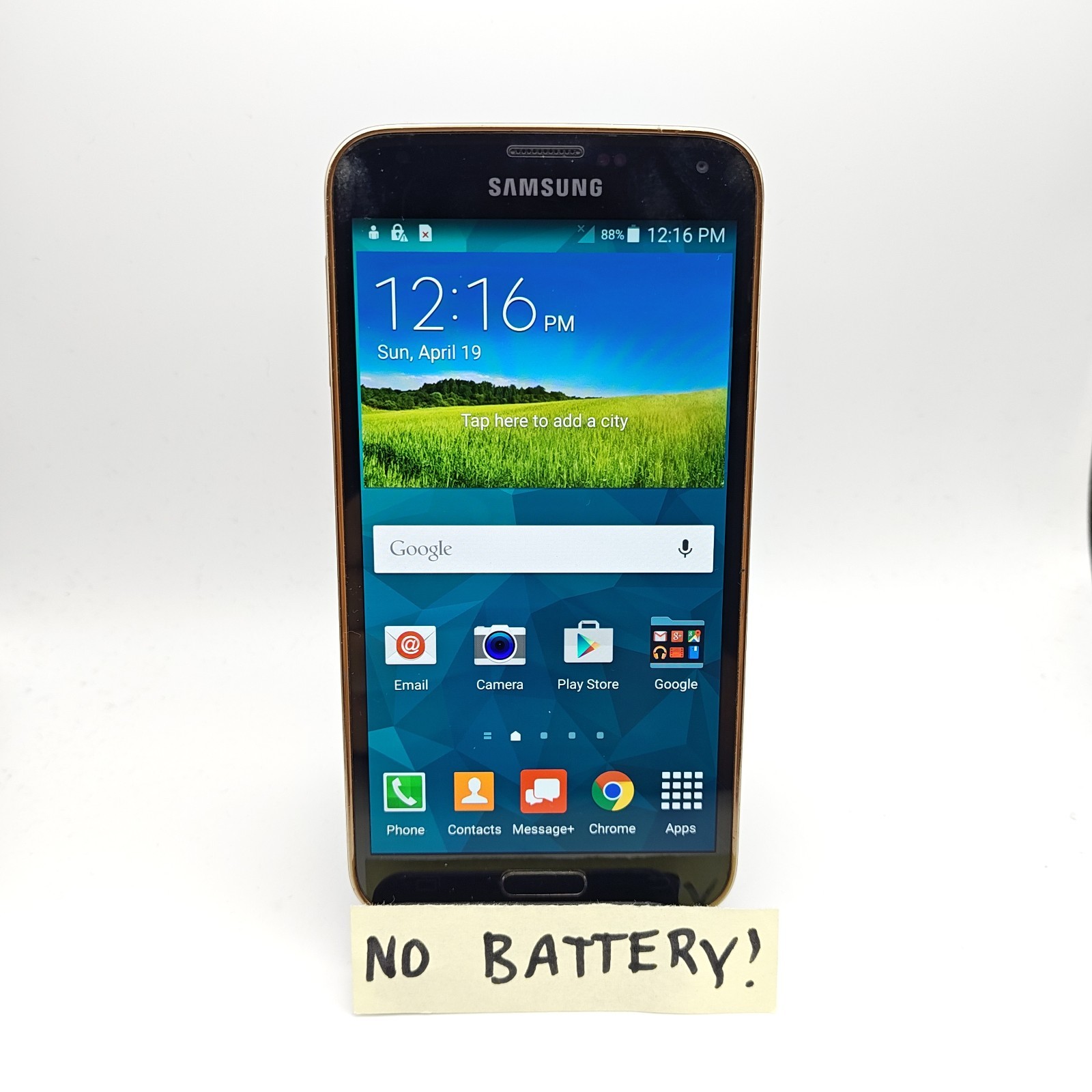 Samsung Galaxy S5 G900V (Verizon Unlocked) – 16GB Brown – DAMAGED #3337