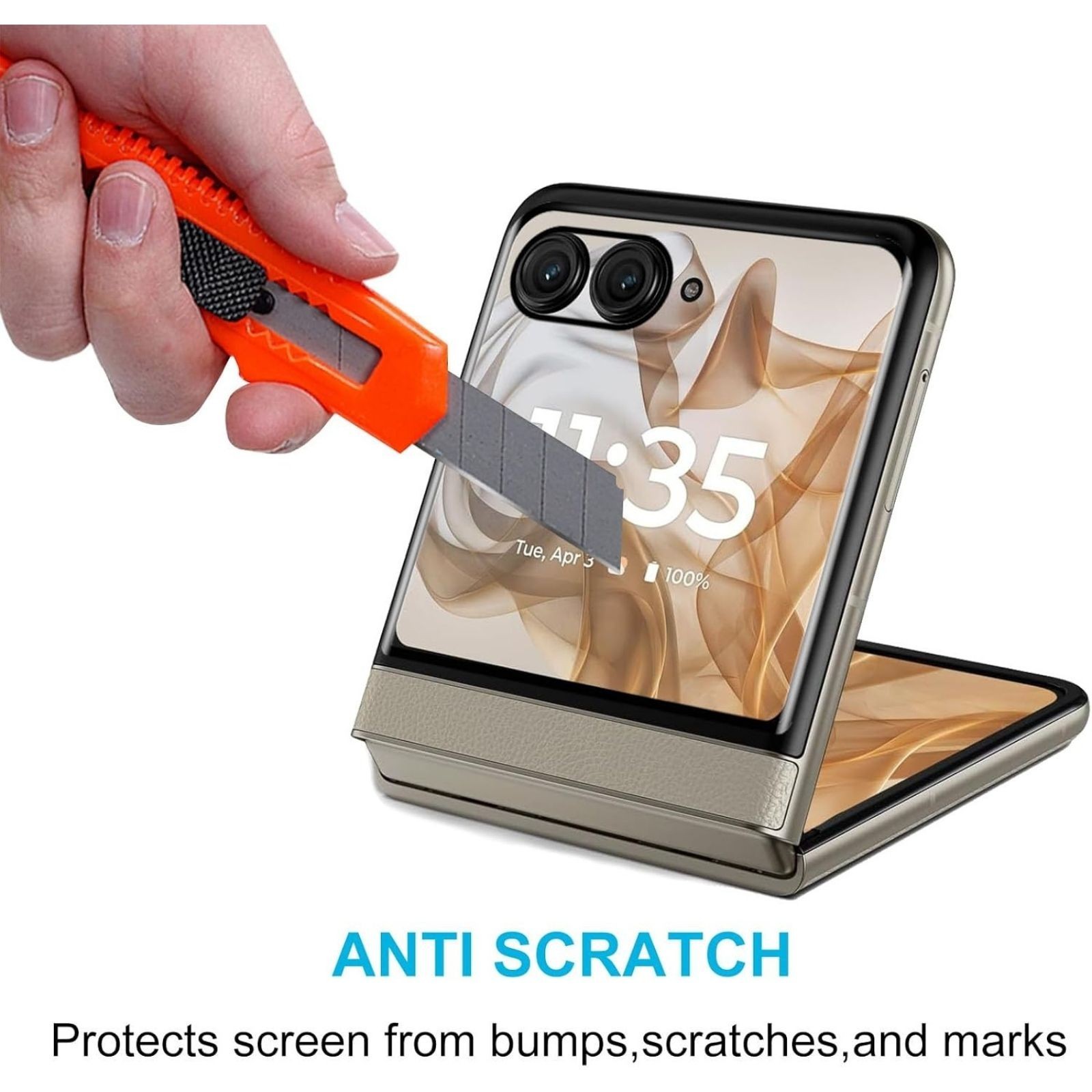 3PCS Front Screen Protector & Tempered Glass for Motorola Moto Razr 2024 2025 9H