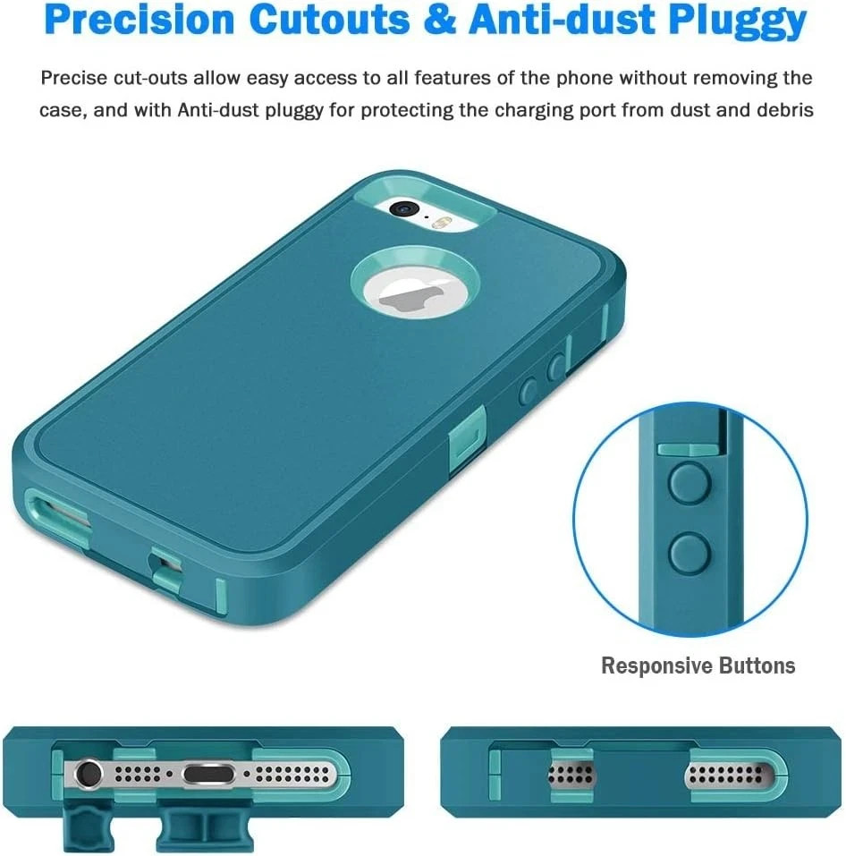 iPhone 5/ 5S/ SE 1st Generation (2016) Case Heavy Duty Rugged Shockproof Cover M